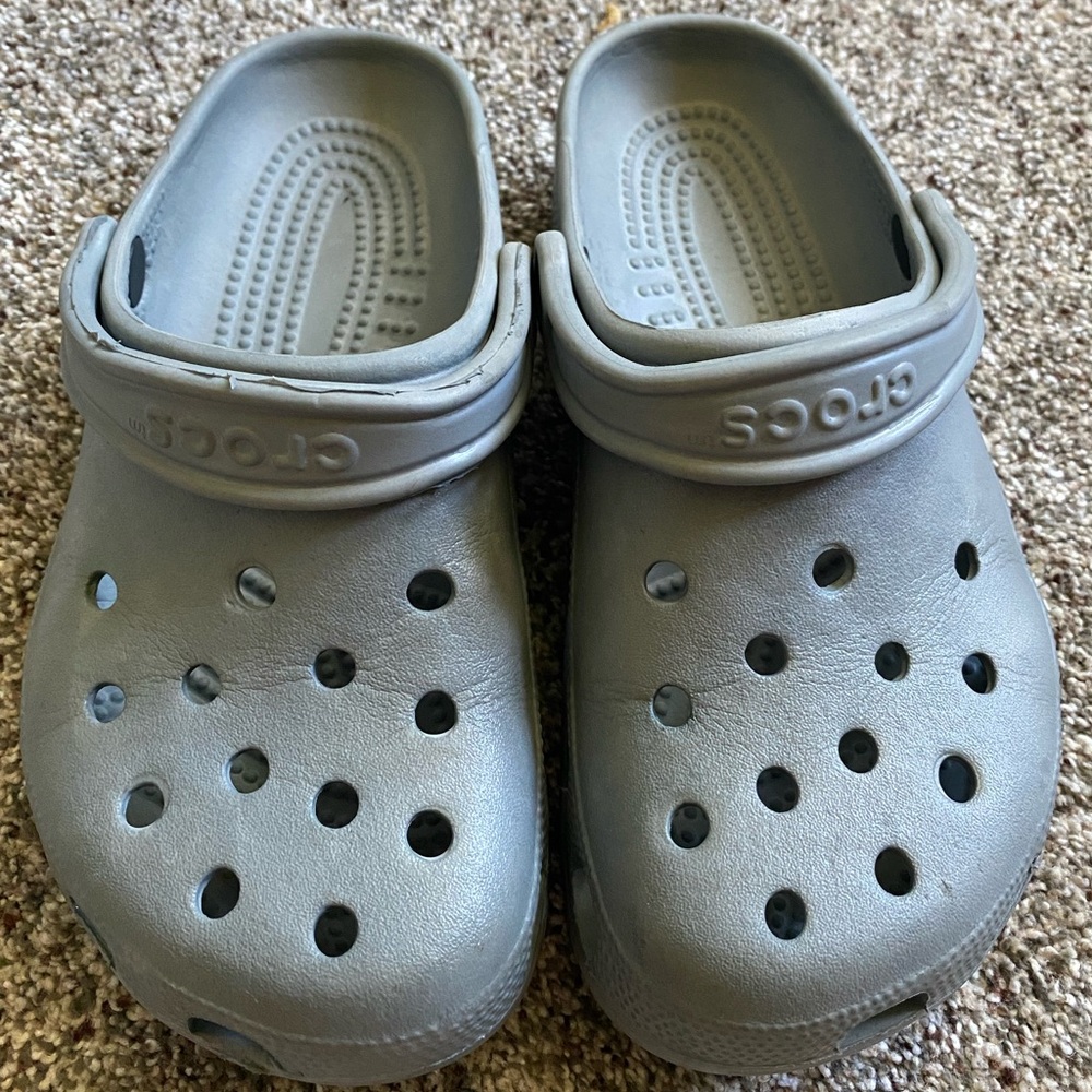 Grey Crocs